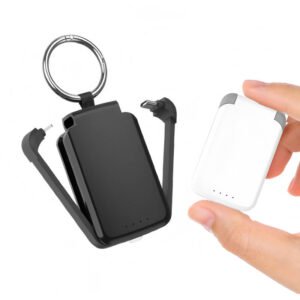 3000mah Tarjeta de Crédito Power Bank Con Cable y Luz Led