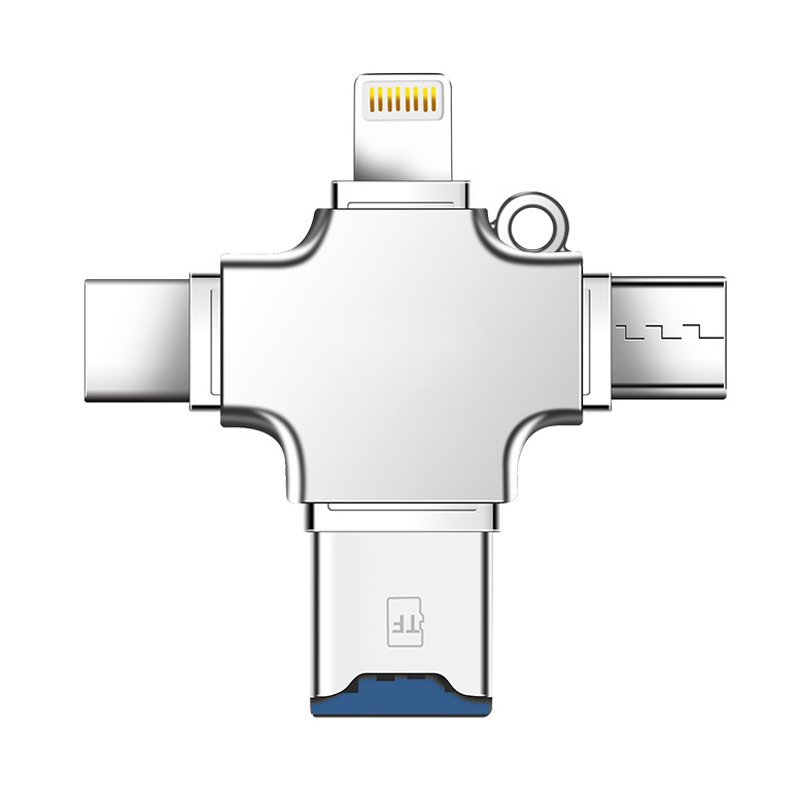 Four-port card reader