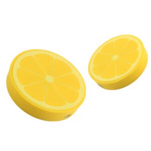 Cargador inalámbrico naranja de dibujos animados
