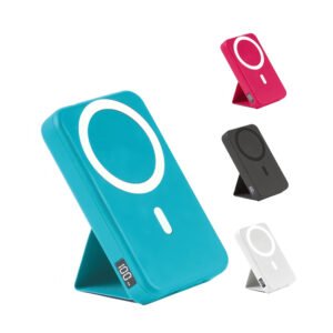 22.5W PD Fast Wireless MagSafe Power Bank con soporte plegable 10000mAh