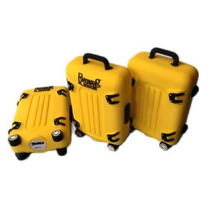 Mini Maleta de PVC Power Bank - Cargador Portátil de 4 Ruedas