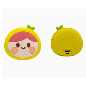 Mini batería de PVC con forma de Yuzu - Bonita y portátil
