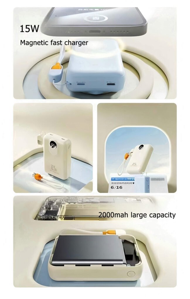 mini-square tip attachment for power bank