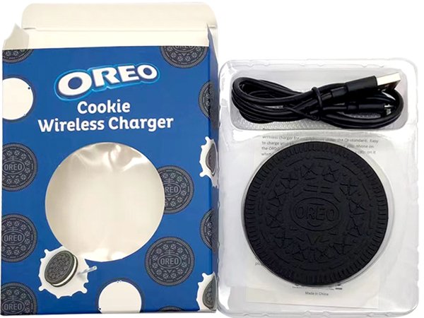 Cargador inalámbrico para móvil en forma de galleta