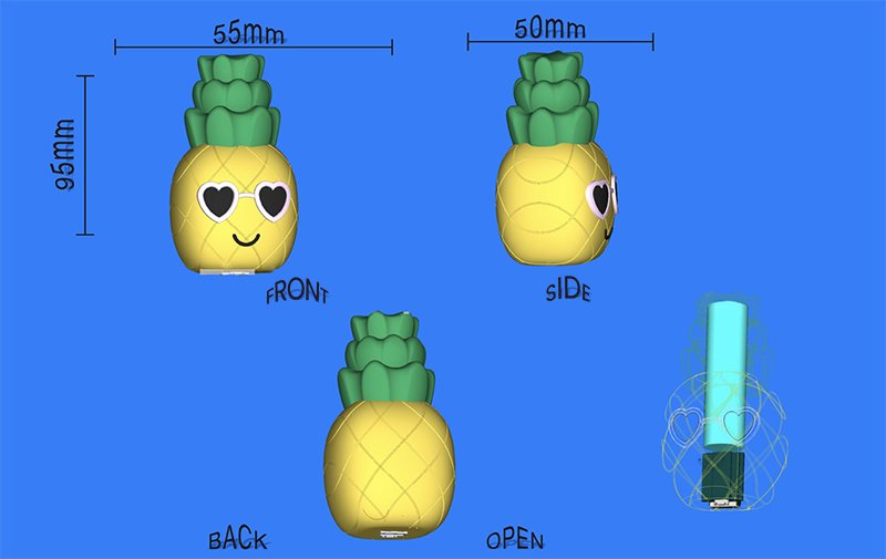 Power bank con forma de piña