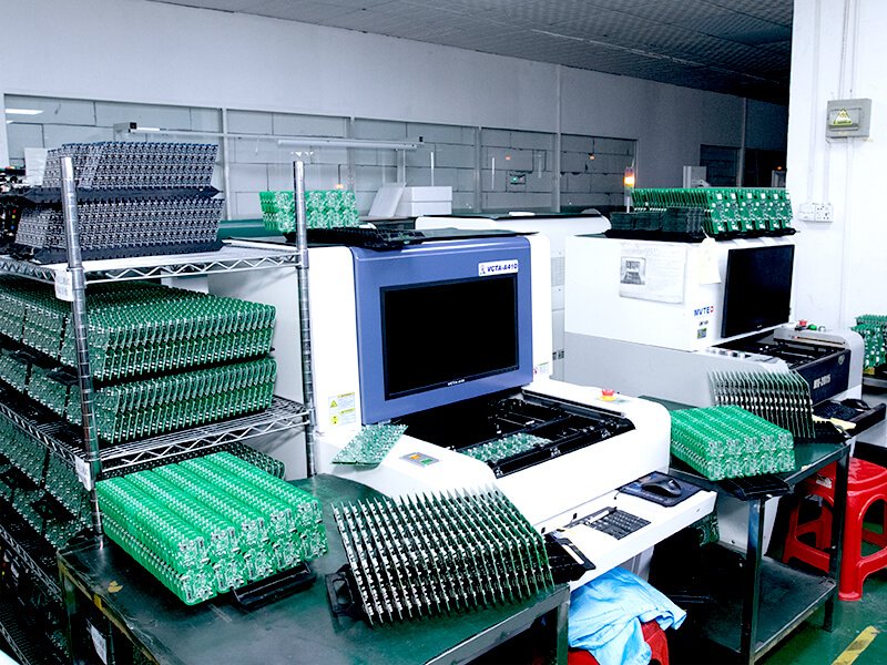 Cuadro recargable pCBA color flor niña producción