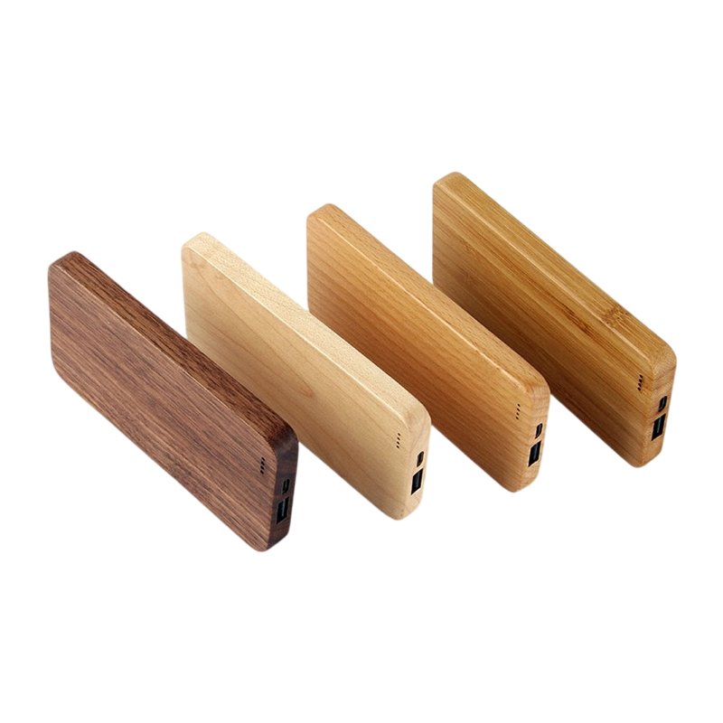 Eco-friendly Wooden Power Bank – Ultra-slim Design