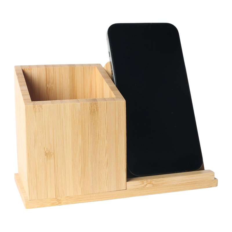 ​3-in-1 Design: Combines ​Pen Storage, ​Wired Charging Hub, and ​Qi Wireless Charger