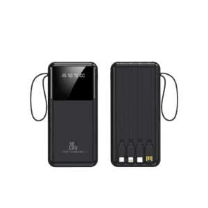 Wholesale 22.5W Super Fast Charging Built-In Cord Power Bank